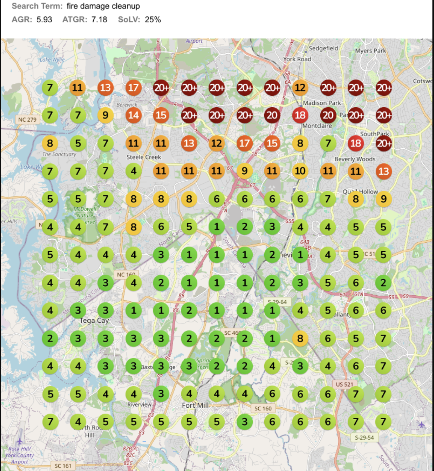 Google rankings after Kuraga — top local positions